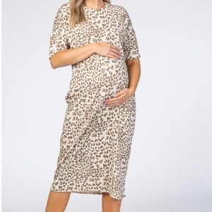 Bombom leopard print midi dress - NWT